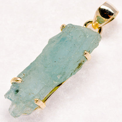Aquamarine Pendants handcrafted by Ana Silver Co - PD21240