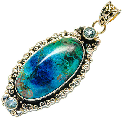 Chrysocolla Pendants handcrafted by Ana Silver Co - PD21284