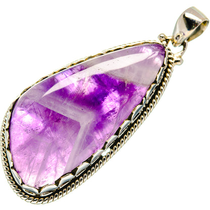 Chevron Amethyst Pendants handcrafted by Ana Silver Co - PD21294