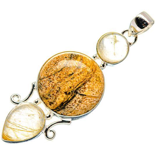 Picture Jasper Pendants handcrafted by Ana Silver Co - PD21299