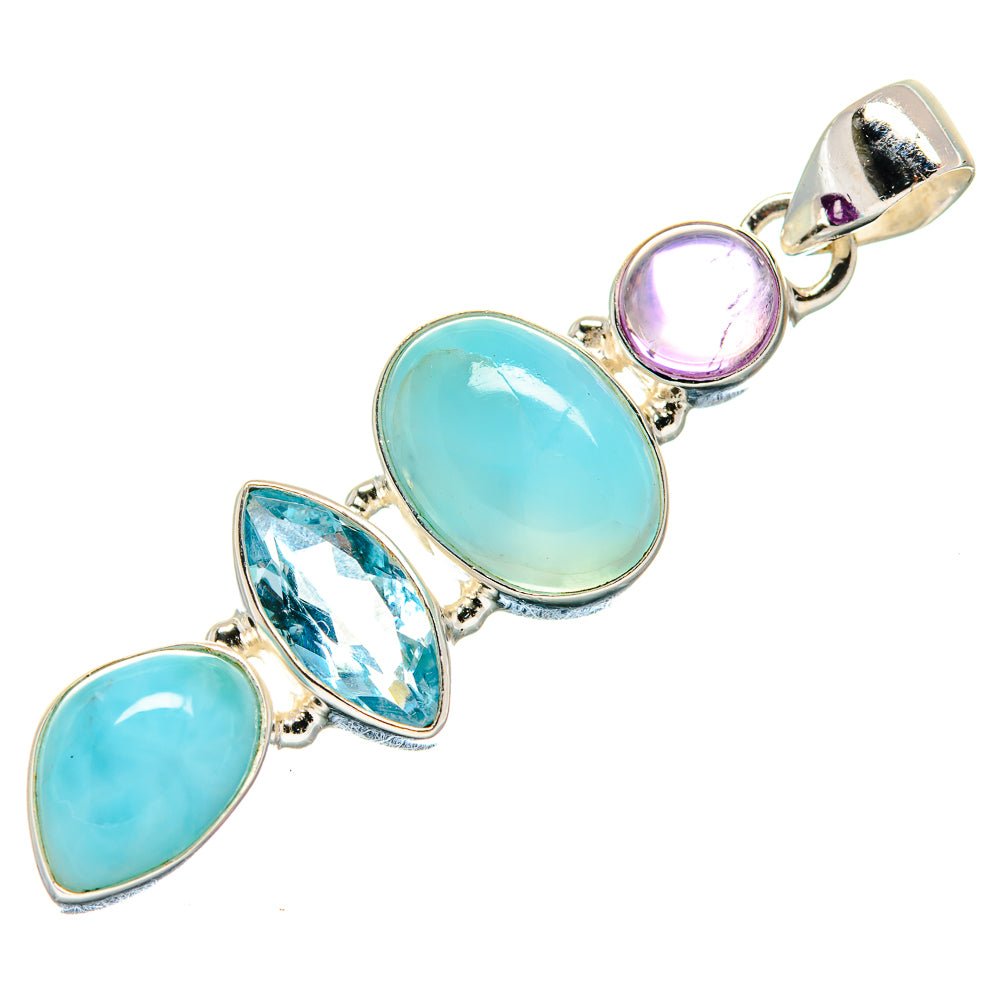 Larimar Pendants handcrafted by Ana Silver Co - PD21313