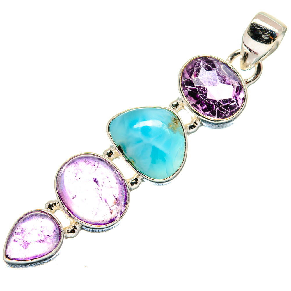 Larimar Pendants handcrafted by Ana Silver Co - PD21317
