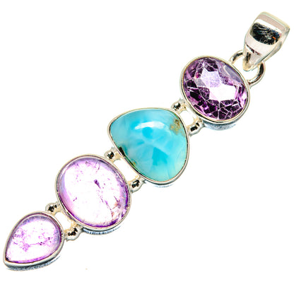 Larimar Pendants handcrafted by Ana Silver Co - PD21317