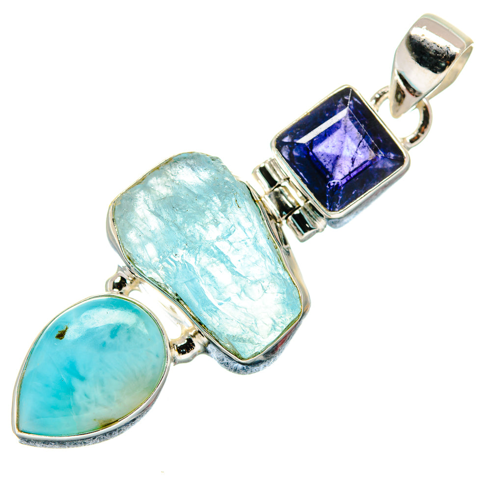 Larimar Pendants handcrafted by Ana Silver Co - PD21324