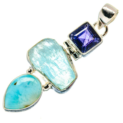Larimar Pendants handcrafted by Ana Silver Co - PD21324