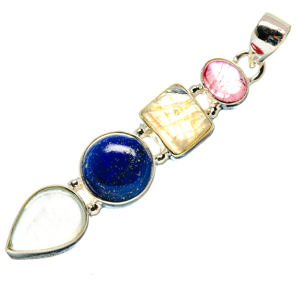 Rainbow Moonstone Pendants handcrafted by Ana Silver Co - PD21331