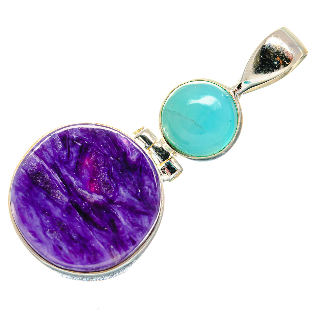 Charoite Pendants handcrafted by Ana Silver Co - PD21336