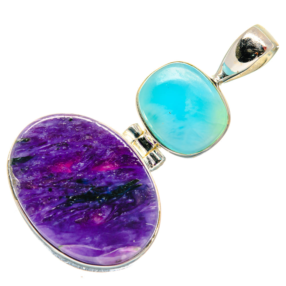 Charoite Pendants handcrafted by Ana Silver Co - PD21338