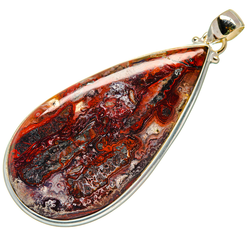 Crazy Lace Agate Pendants handcrafted by Ana Silver Co - PD21355
