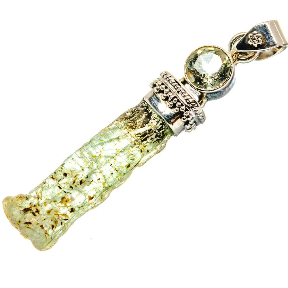 Green Kyanite Pendants handcrafted by Ana Silver Co - PD21360