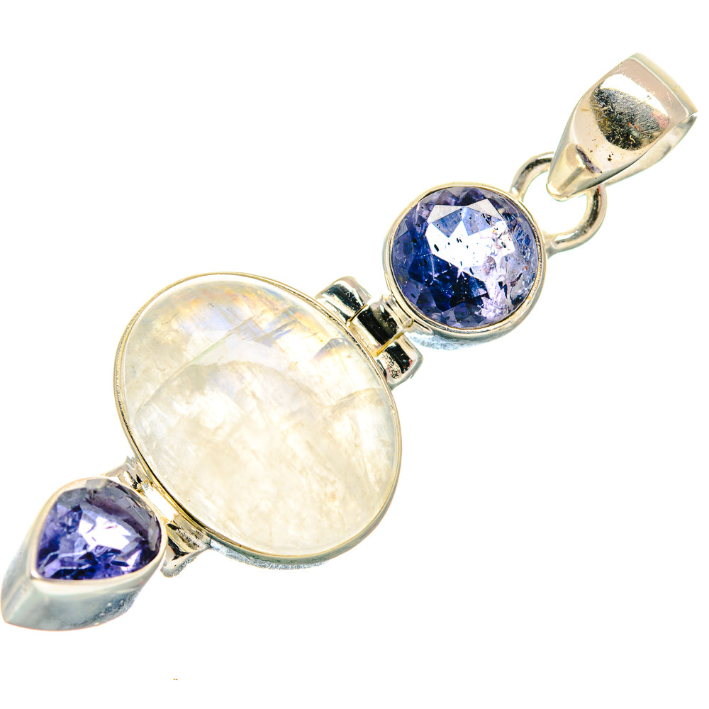 Rainbow Moonstone Pendants handcrafted by Ana Silver Co - PD21361