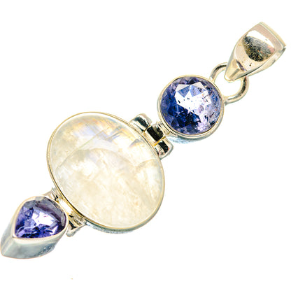 Rainbow Moonstone Pendants handcrafted by Ana Silver Co - PD21361
