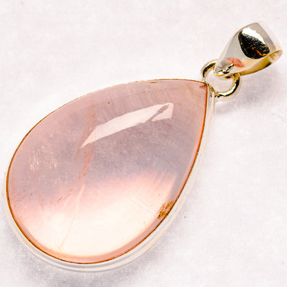 Rose Quartz Pendants handcrafted by Ana Silver Co - PD21368