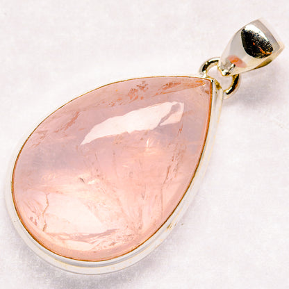 Rose Quartz Pendants handcrafted by Ana Silver Co - PD21369