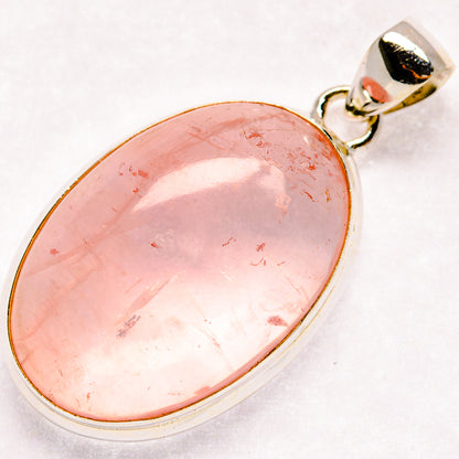 Rose Quartz Pendants handcrafted by Ana Silver Co - PD21371