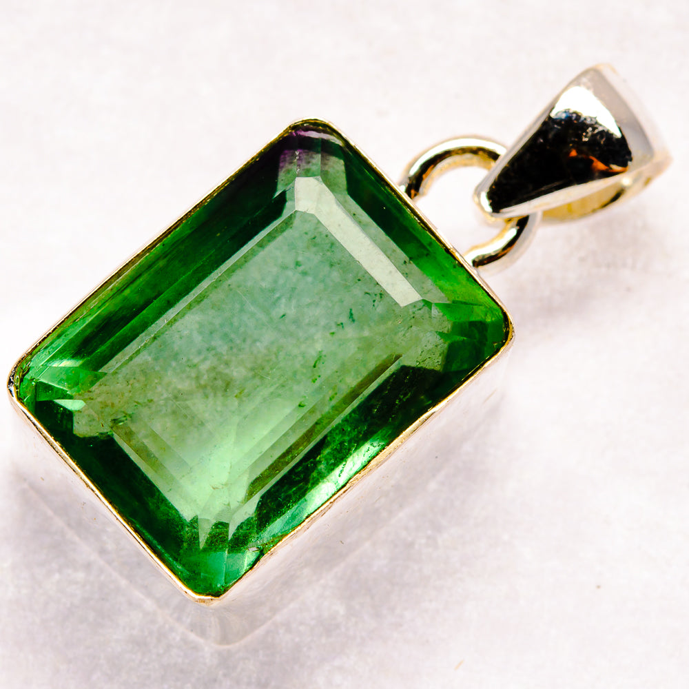 Green Fluorite Pendants handcrafted by Ana Silver Co - PD21386
