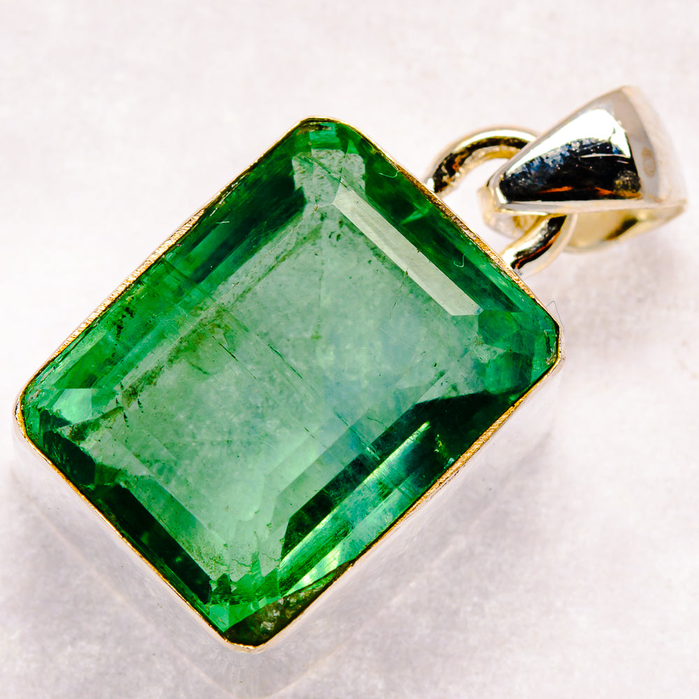 Green Fluorite Pendants handcrafted by Ana Silver Co - PD21387