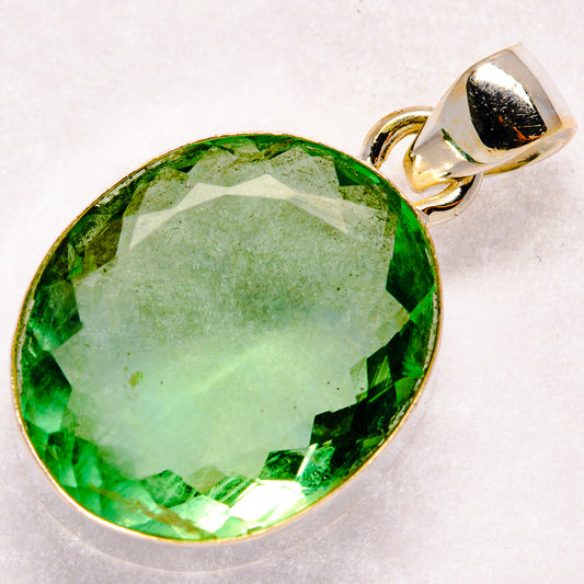 Green Fluorite Pendants handcrafted by Ana Silver Co - PD21388