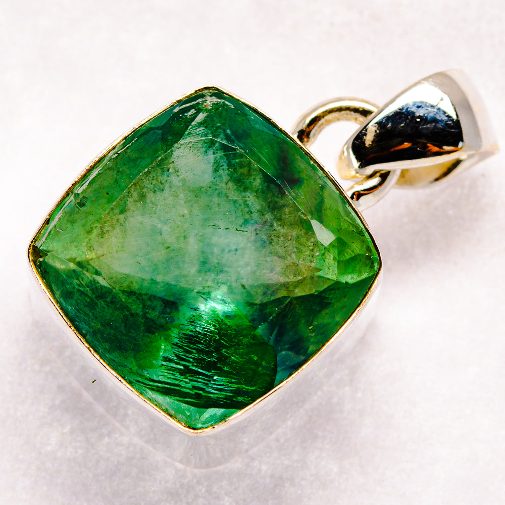 Green Fluorite Pendants handcrafted by Ana Silver Co - PD21389