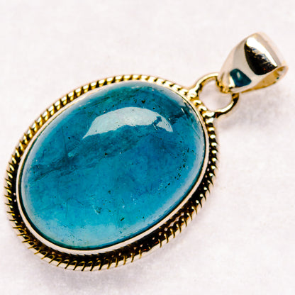 Blue Fluorite Pendants handcrafted by Ana Silver Co - PD21390