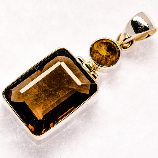 Smoky Quartz Pendants handcrafted by Ana Silver Co - PD21392