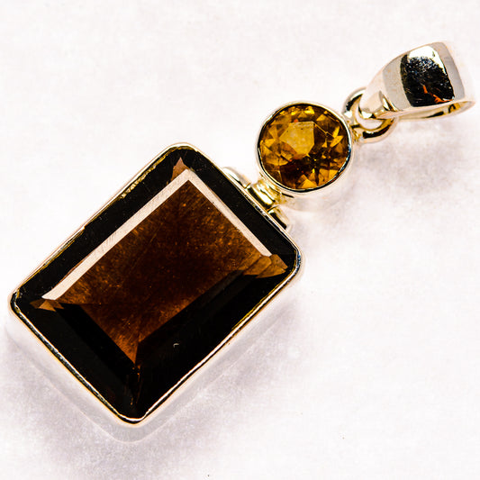 Smoky Quartz Pendants handcrafted by Ana Silver Co - PD21393