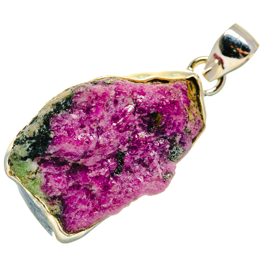 Ruby Zoisite Pendants handcrafted by Ana Silver Co - PD21410