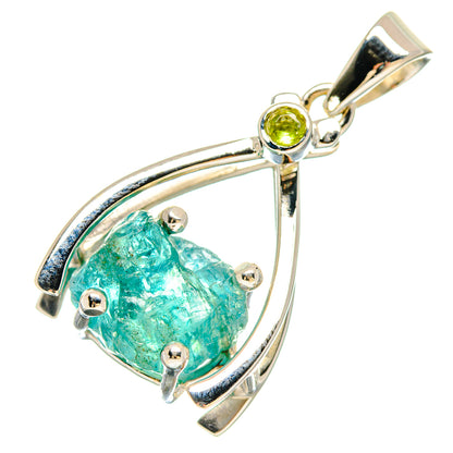Green Fluorite Pendants handcrafted by Ana Silver Co - PD21416