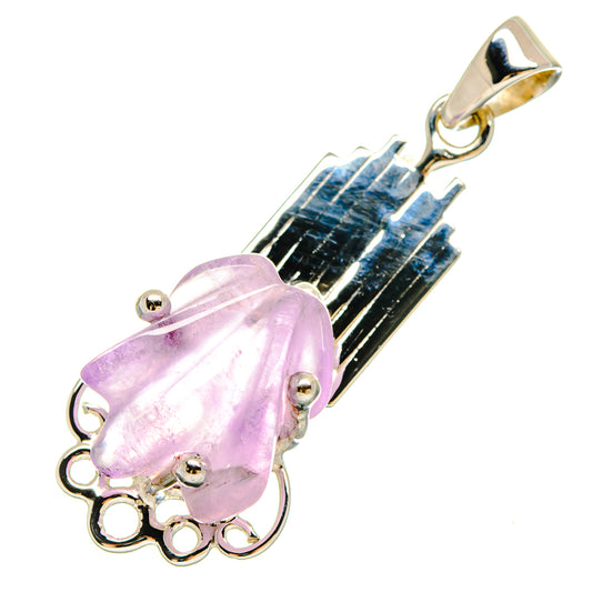 Kunzite Pendants handcrafted by Ana Silver Co - PD21425