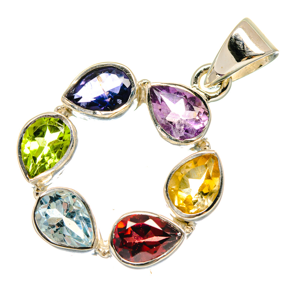 Blue Topaz Pendants handcrafted by Ana Silver Co - PD21435