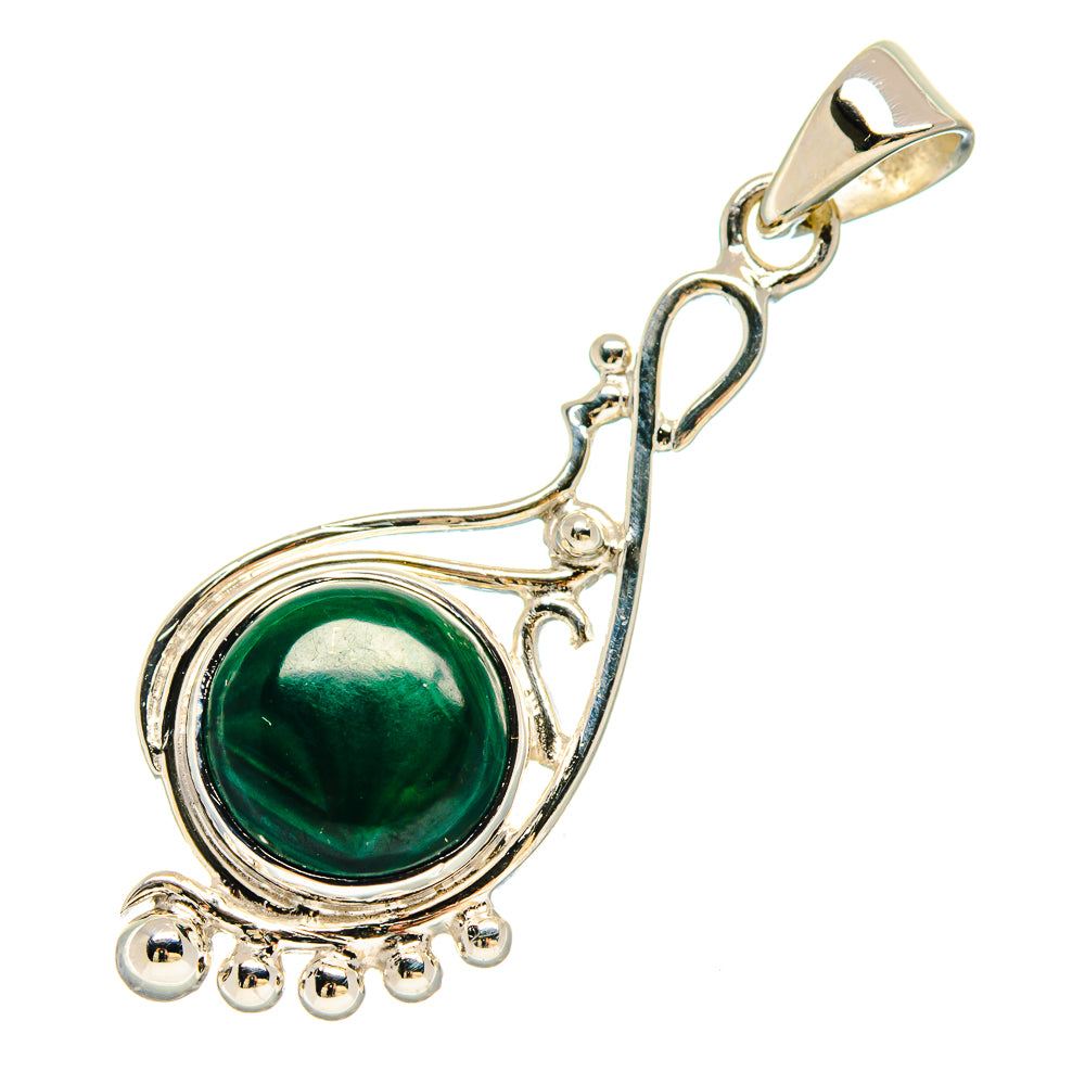 Malachite Pendants handcrafted by Ana Silver Co - PD21444