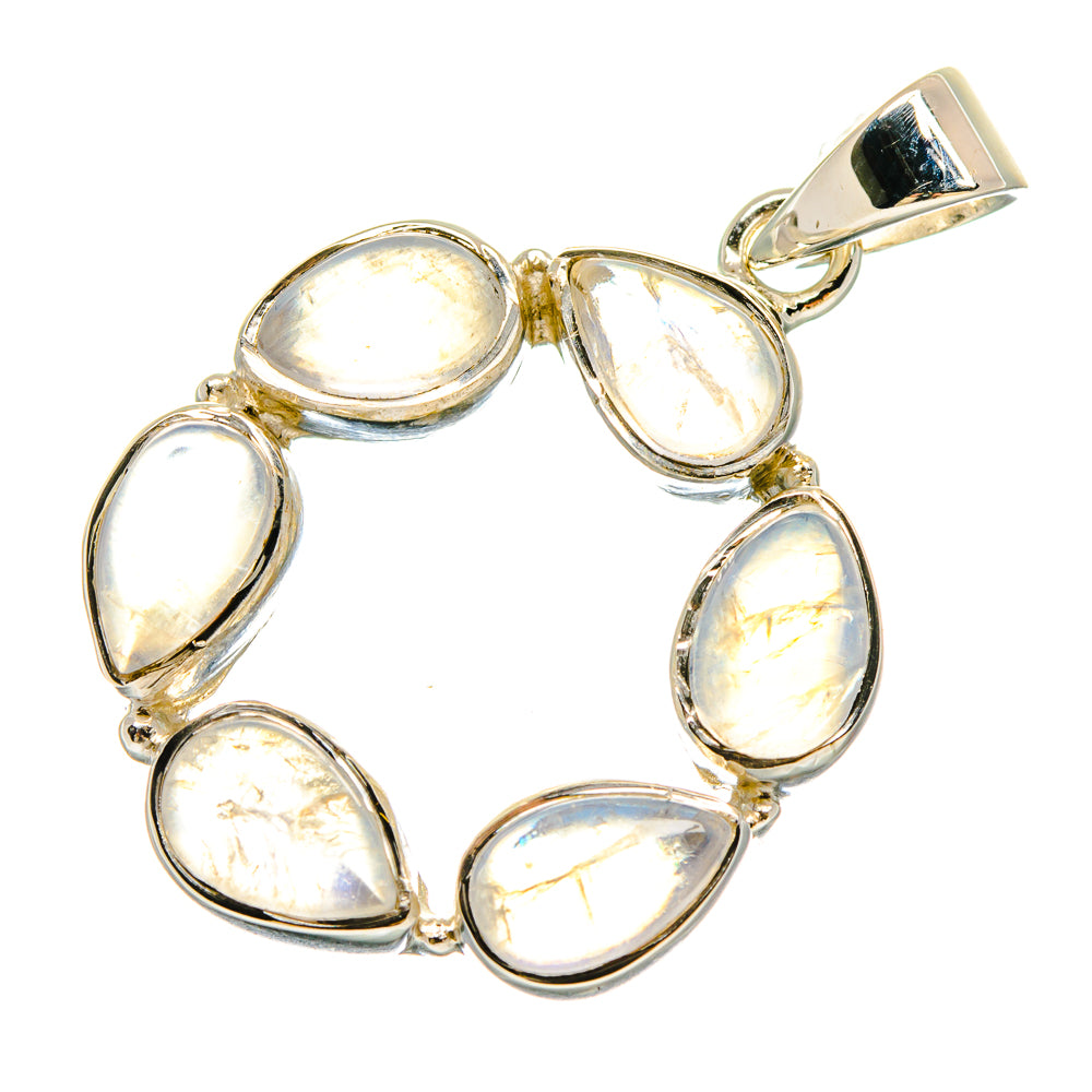 Rainbow Moonstone Pendants handcrafted by Ana Silver Co - PD21453