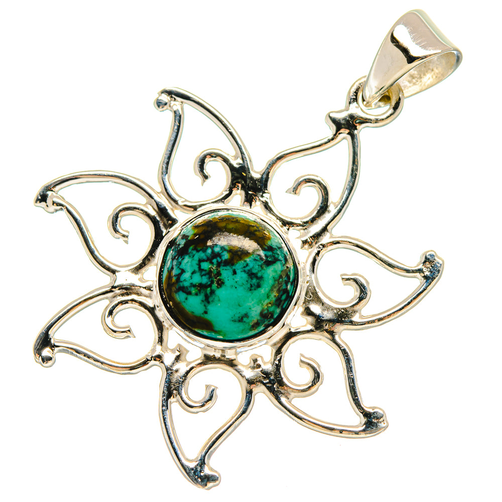 Arizona Turquoise Pendants handcrafted by Ana Silver Co - PD21455