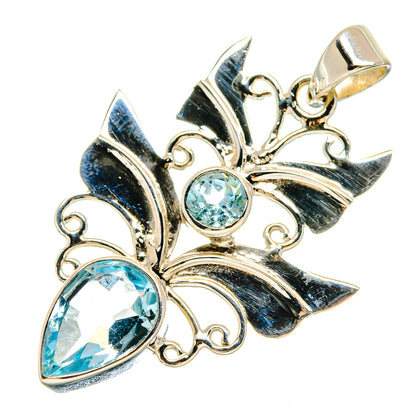 Blue Topaz Pendants handcrafted by Ana Silver Co - PD21457