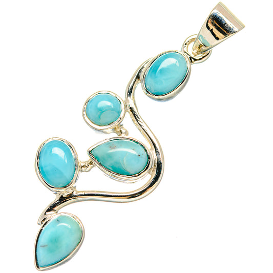 Larimar Pendants handcrafted by Ana Silver Co - PD21459