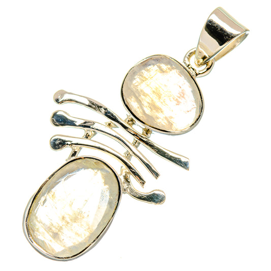 Rainbow Moonstone Pendants handcrafted by Ana Silver Co - PD21473