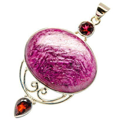 Ruby Pendants handcrafted by Ana Silver Co - PD21485