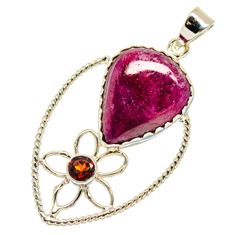 Ruby Pendants handcrafted by Ana Silver Co - PD21486