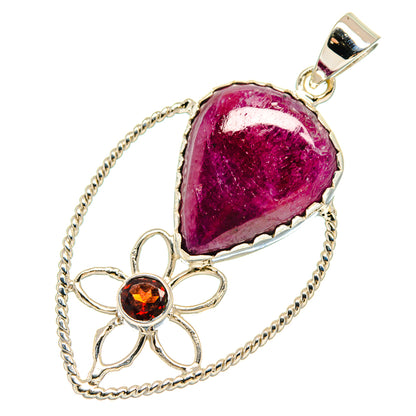 Ruby Pendants handcrafted by Ana Silver Co - PD21486