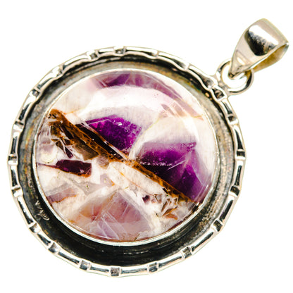 Chevron Amethyst Pendants handcrafted by Ana Silver Co - PD21493 - Photo 2