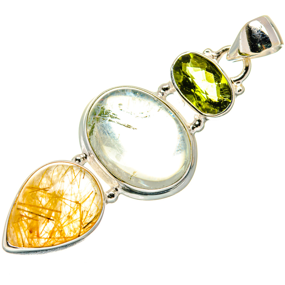 Aquamarine Pendants handcrafted by Ana Silver Co - PD21508