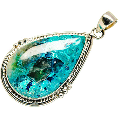 Chrysocolla In Quartz Pendants handcrafted by Ana Silver Co - PD21540