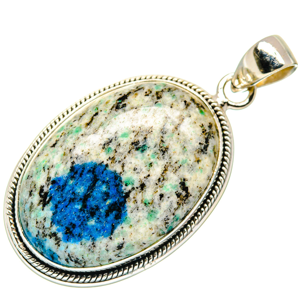 K2 Blue Azurite Pendants handcrafted by Ana Silver Co - PD21543 - Photo 2
