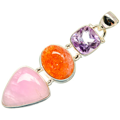 Kunzite Pendants handcrafted by Ana Silver Co - PD21546