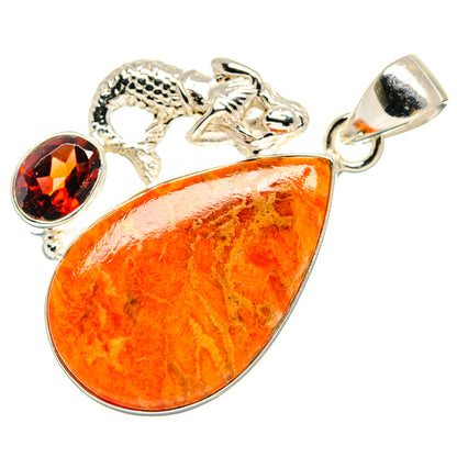 Sponge Coral Pendants handcrafted by Ana Silver Co - PD21560