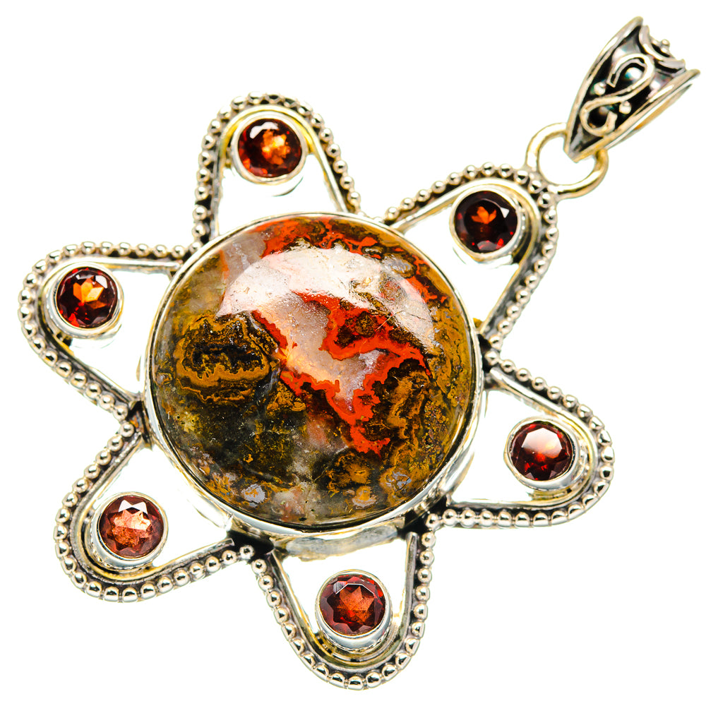 Moroccan Agate Pendants handcrafted by Ana Silver Co - PD21561