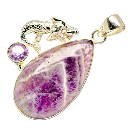 Chevron Amethyst Pendants handcrafted by Ana Silver Co - PD21562