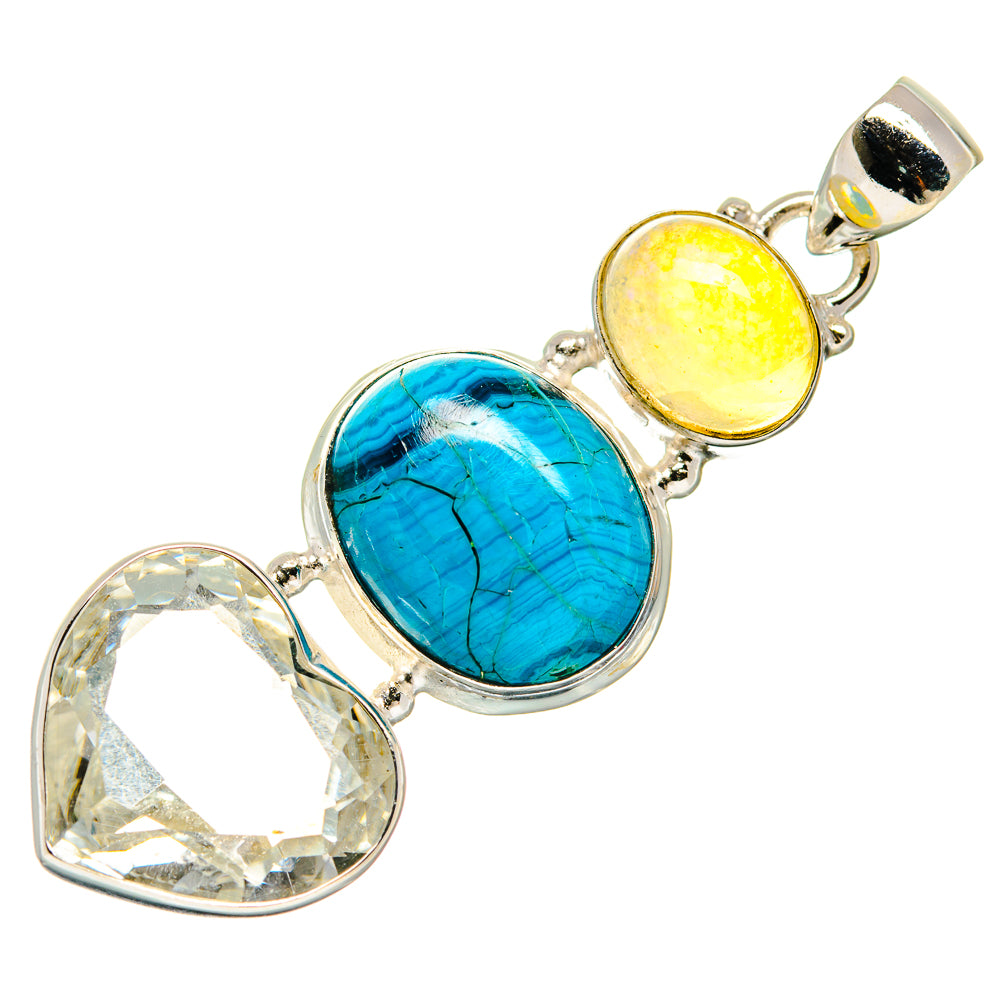 White Quartz Pendants handcrafted by Ana Silver Co - PD21569