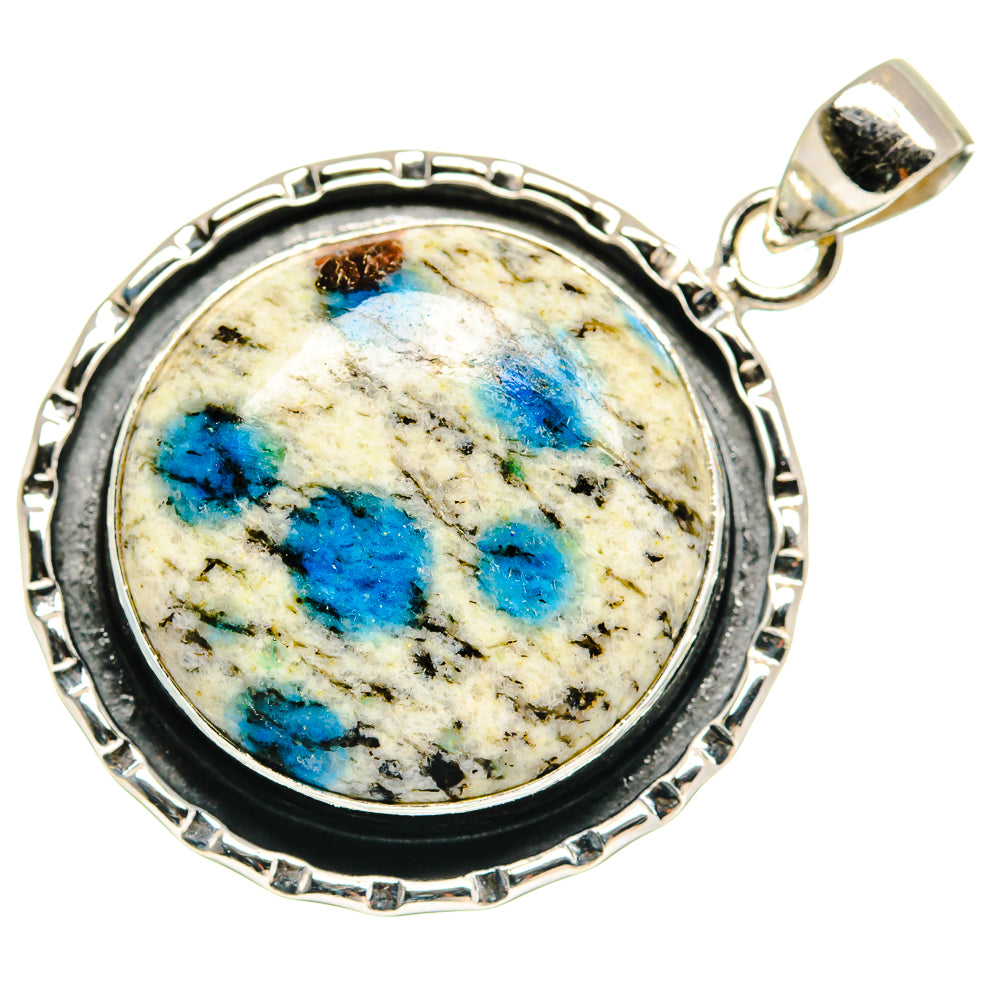K2 Blue Azurite Pendants handcrafted by Ana Silver Co - PD21573 - Photo 2