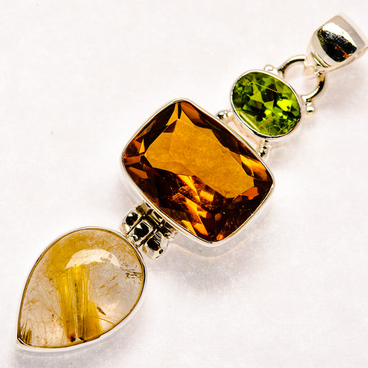 Mandarin Citrine Pendants handcrafted by Ana Silver Co - PD21581